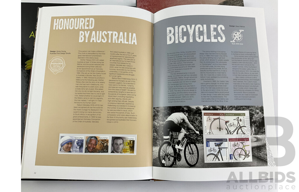 Australian 2014 and 2015 Annual Stamp Albums - Face Value $201