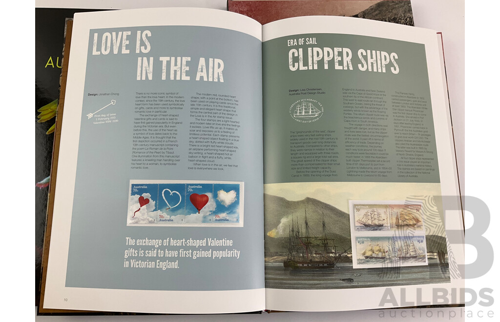 Australian 2014 and 2015 Annual Stamp Albums - Face Value $201