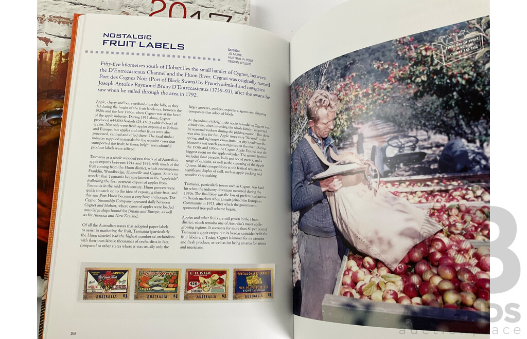 Australian 2016 and 2017 Annual Stamp Albums - Face Value $205