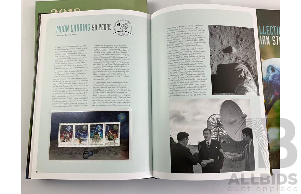 Two Australian Annual Stamp Albums, 2018 and 2019 - Face Value $202