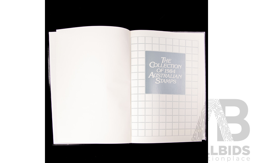 Four Australian Annual Stamp Albums Including 1982, 1983, 1984, 1985 - Face Value $82