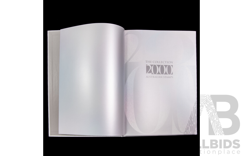 Three Australian Annual Stamp Albums Including 2000, 2001, 2002 - Face Value $175