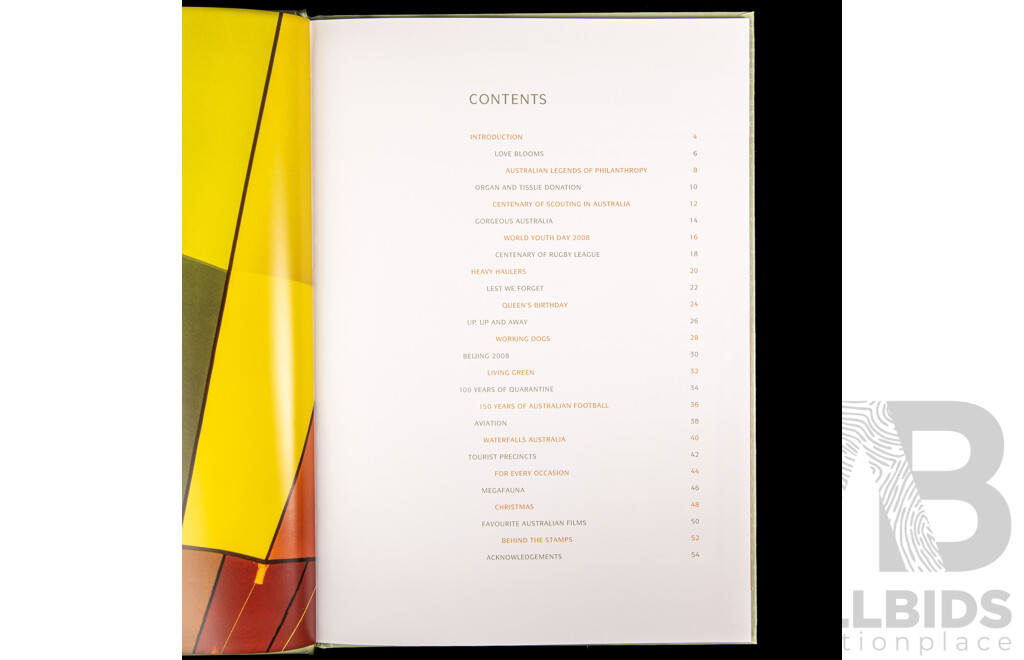 Australian 2008 and 2009 Annual Stamp Collection Albums - Face Value $183