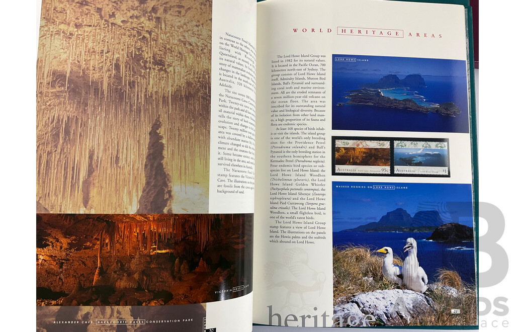 Three Australian Annual Stamp Albums 1994, 1995, 1996 - Face Value $128