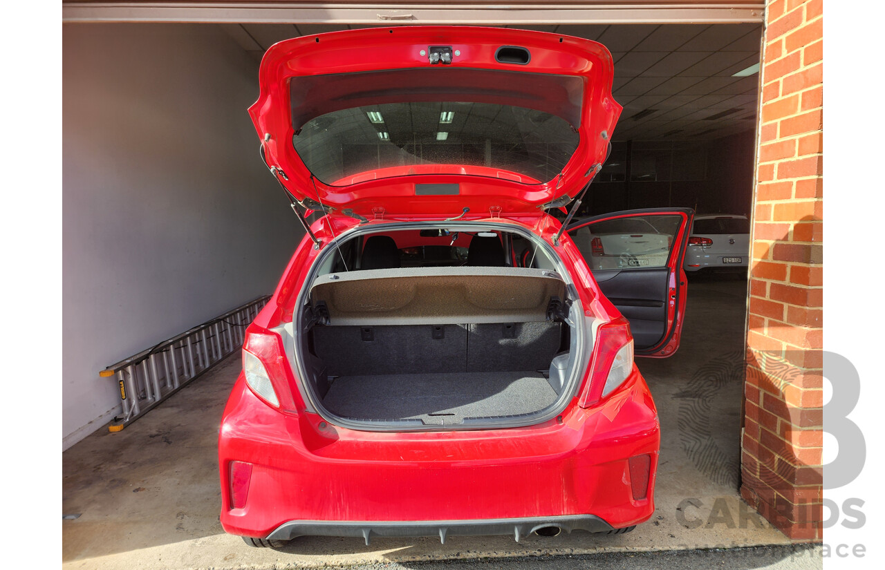 1/2012 Toyota Yaris ZR NCP131R 3d Hatchback Red 1.5L