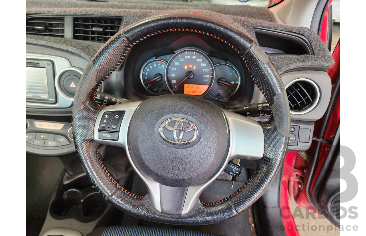 1/2012 Toyota Yaris ZR NCP131R 3d Hatchback Red 1.5L