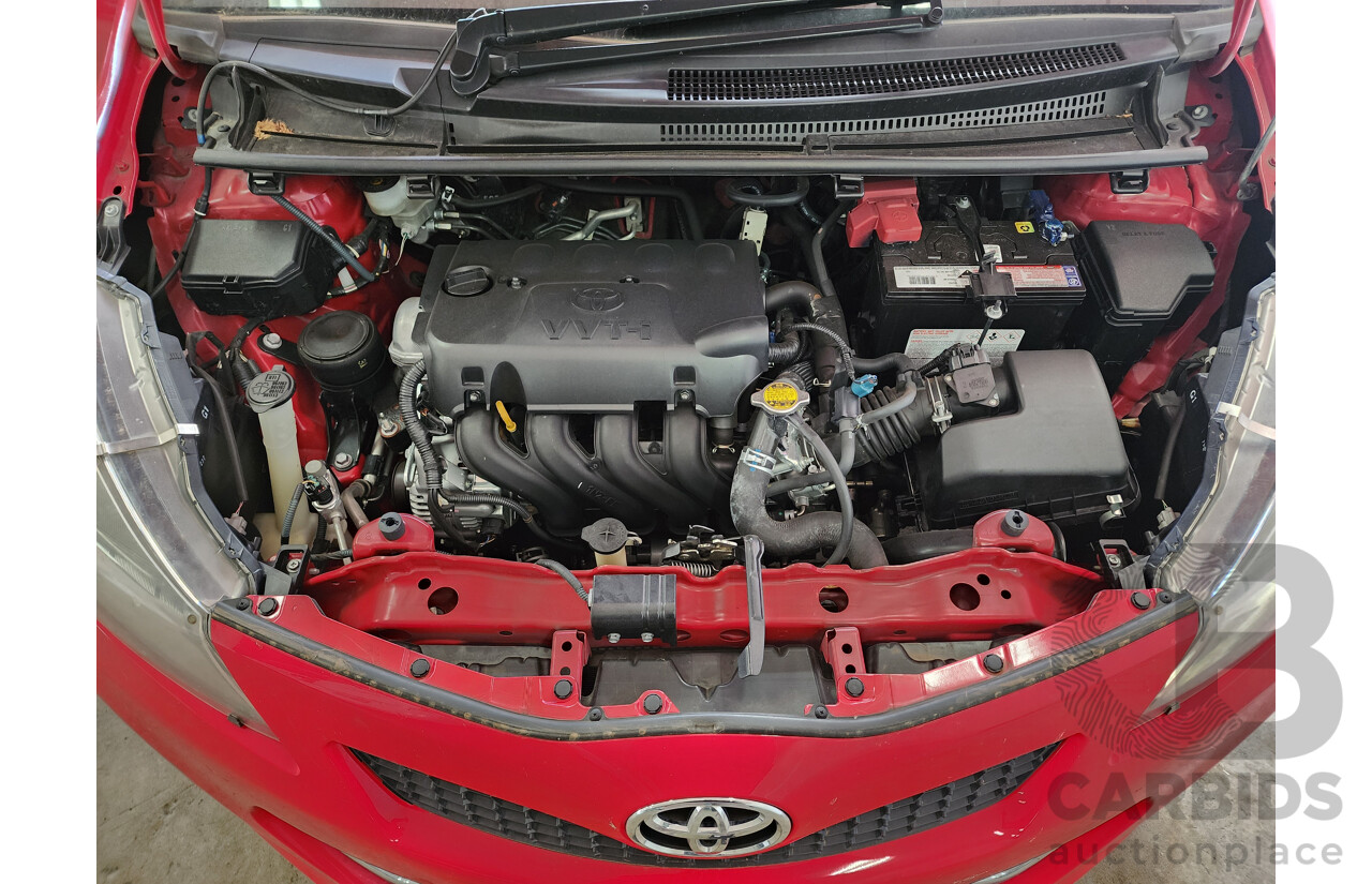 1/2012 Toyota Yaris ZR NCP131R 3d Hatchback Red 1.5L