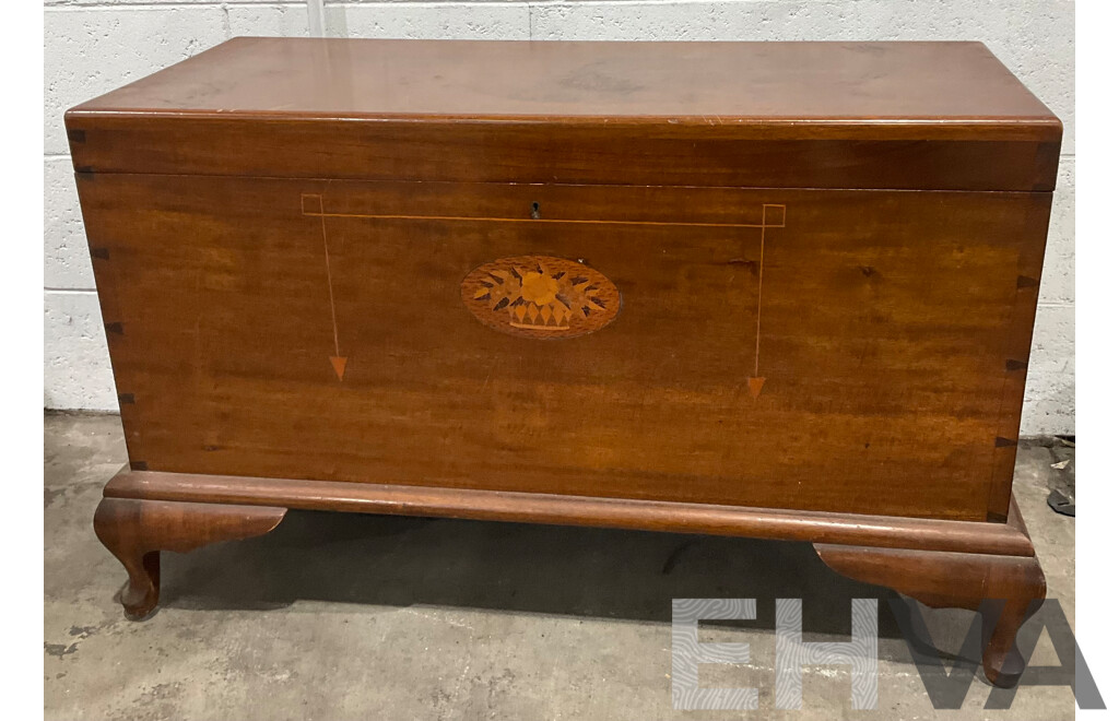 Vintage Wooden Rose Storage Chest