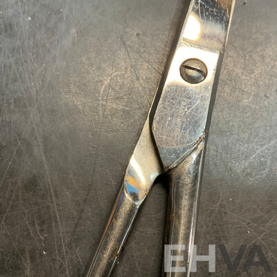 Vintage Sewing Scissors Included Singer Sewing Michines & Frank Turton W/ Wooden Box