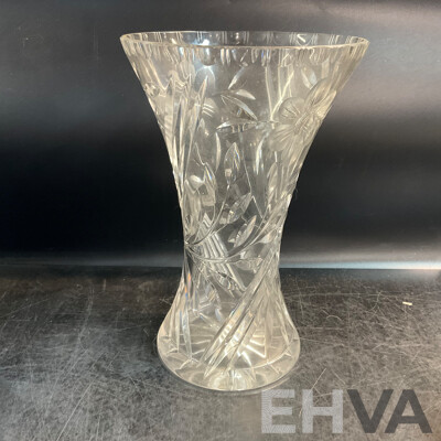 Large Vintage Collection of Various Crystalware and Glassware Included Julia, Bohem Hand Lead Cut Crystal