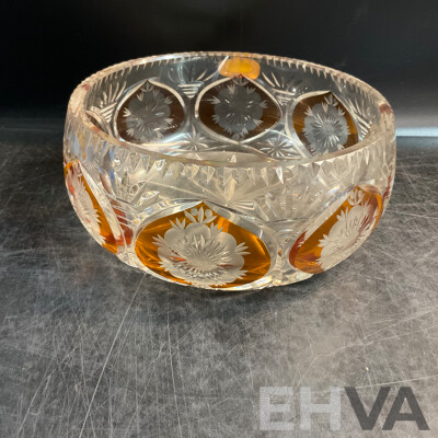 Large Vintage Collection of Various Crystalware and Glassware Included Julia, Bohem Hand Lead Cut Crystal