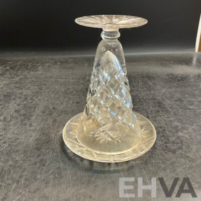 Large Vintage Collection of Various Crystalware and Glassware Included Julia, Bohem Hand Lead Cut Crystal