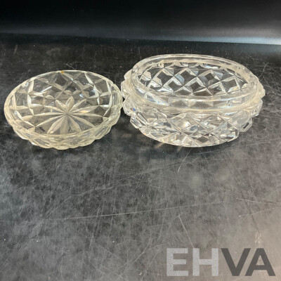 Large Vintage Collection of Various Crystalware and Glassware Included Julia, Bohem Hand Lead Cut Crystal
