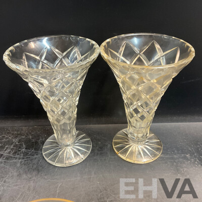 Large Vintage Collection of Various Crystalware and Glassware Included Julia, Bohem Hand Lead Cut Crystal