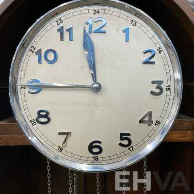Vintage Wooden Grandfather Clock
