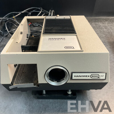 2 X Vintage HANIMEX 35mm Slide Projectors (800RF & 1800RF) with 3 X Han-o-matic Magazines
