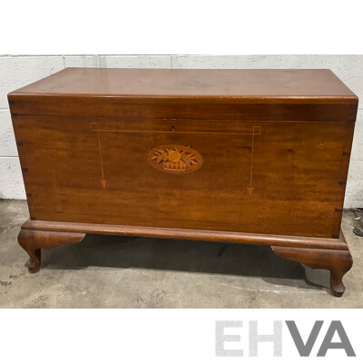 Vintage Wooden Rose Storage Chest
