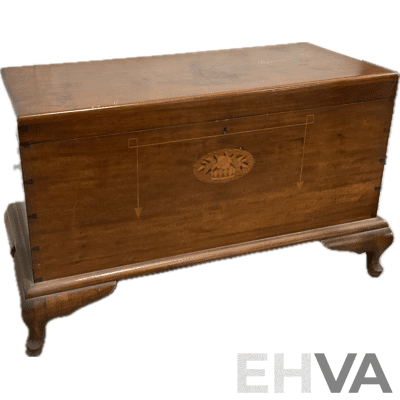Vintage Wooden Rose Storage Chest