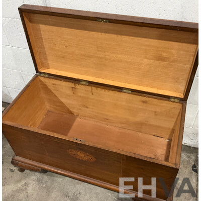 Vintage Wooden Rose Storage Chest