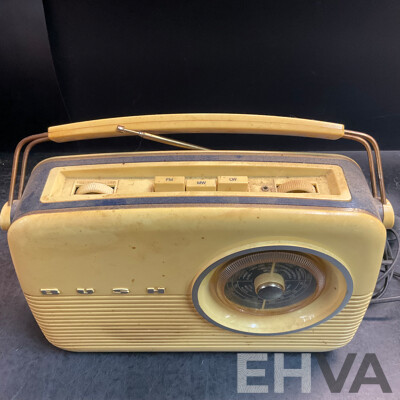Vintage Household Items Collection - ESKY Portable Cooler, Bush Radio, Rambler Radio, Hecla Turbaire Fan