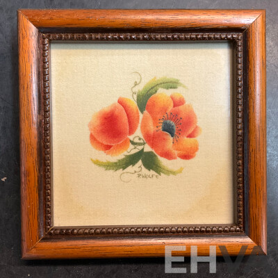 Framed 'Christ is the Head' Poem/ White Snow Painting /Sea Cliff Painting and More