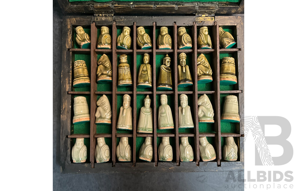 Vintage  Anri Toriart Charlemagne Chess Set