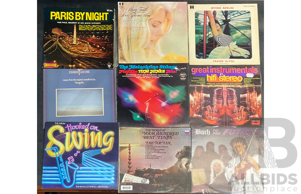 Collection Approx 75 Vintage Vinyl Records, From 1960s to 90s Included Martin Lass Autograhy ,Burt Bacharach's