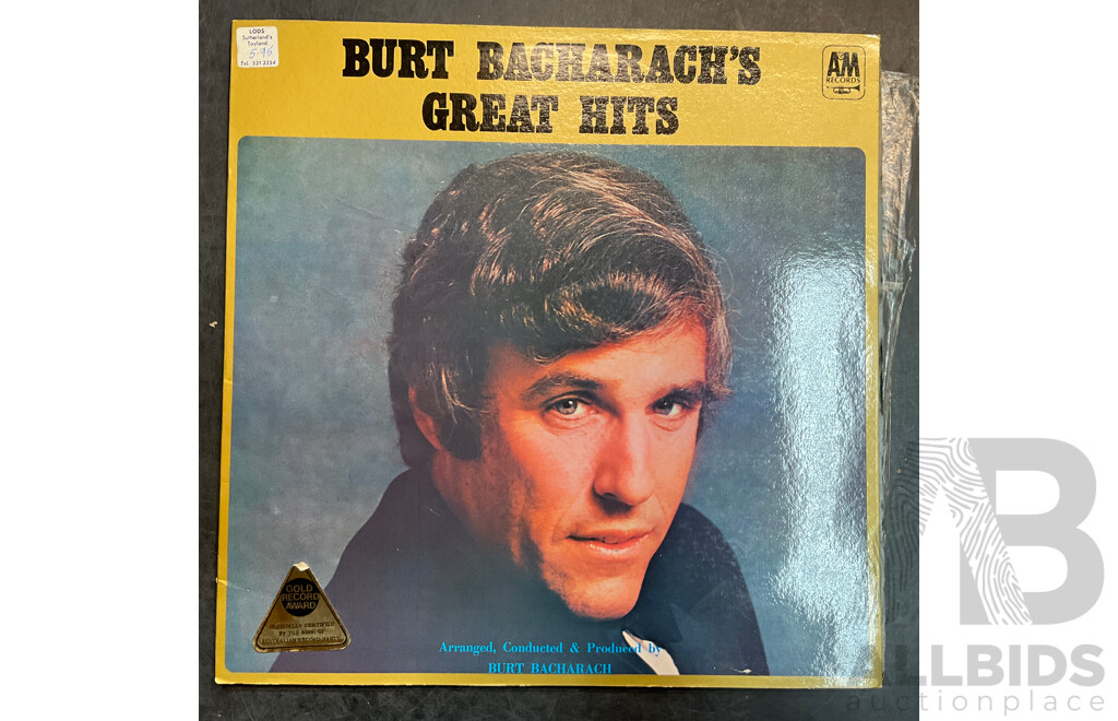 Collection Approx 75 Vintage Vinyl Records, From 1960s to 90s Included Martin Lass Autograhy ,Burt Bacharach's