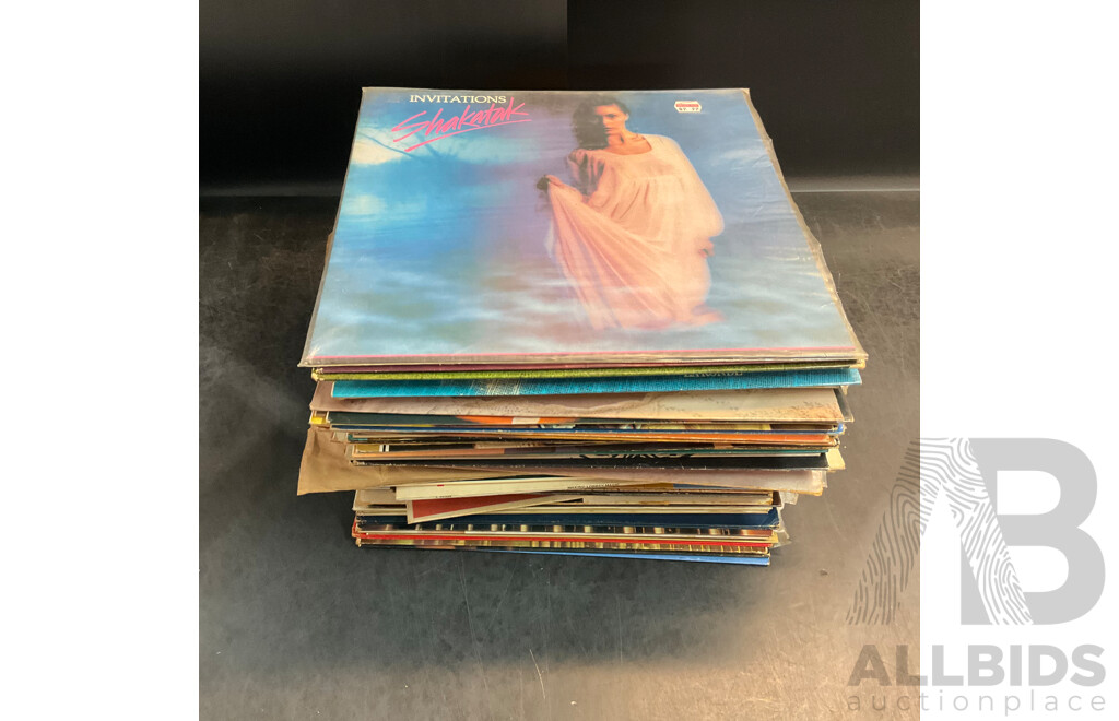 Collection Approx 75 Vintage Vinyl Records, Mostly From 1960s to 90s