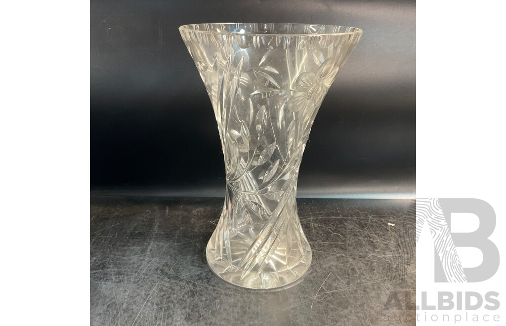 Large Vintage Collection of Various Crystalware and Glassware Included Julia, Bohem Hand Lead Cut Crystal