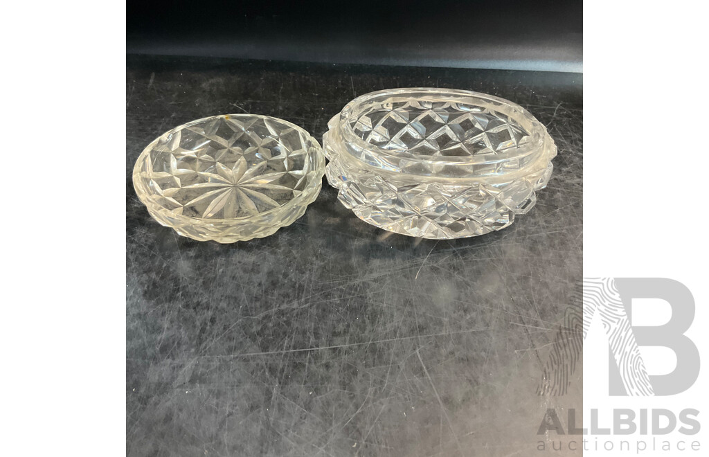 Large Vintage Collection of Various Crystalware and Glassware Included Julia, Bohem Hand Lead Cut Crystal