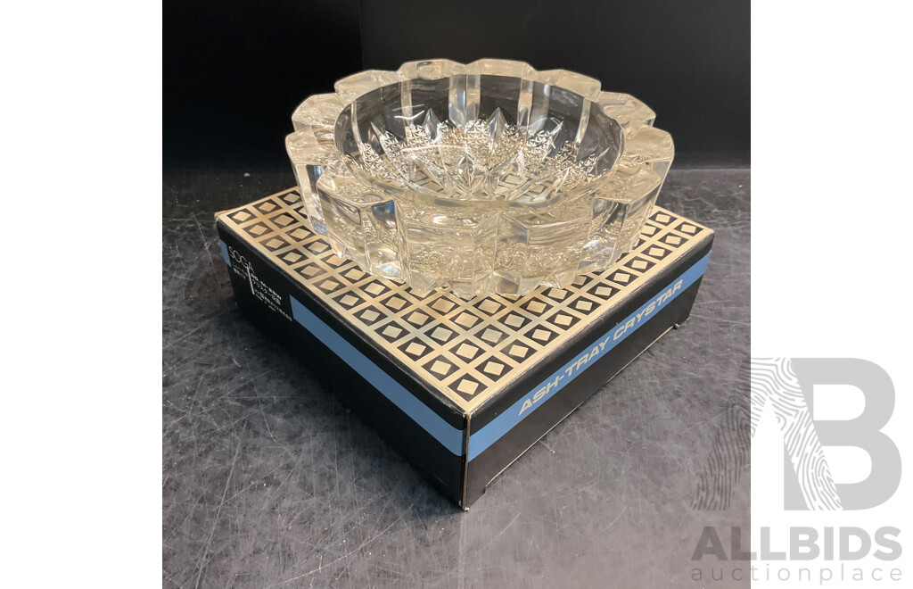 Large Vintage Collection of Various Crystalware and Glassware Included Julia, Bohem Hand Lead Cut Crystal