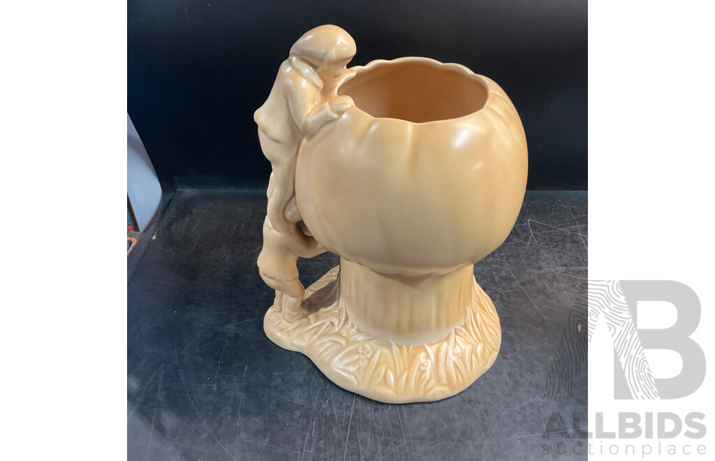 Vintage Ceramic Collection & Glass Flower Plate and Red Metel Teapot