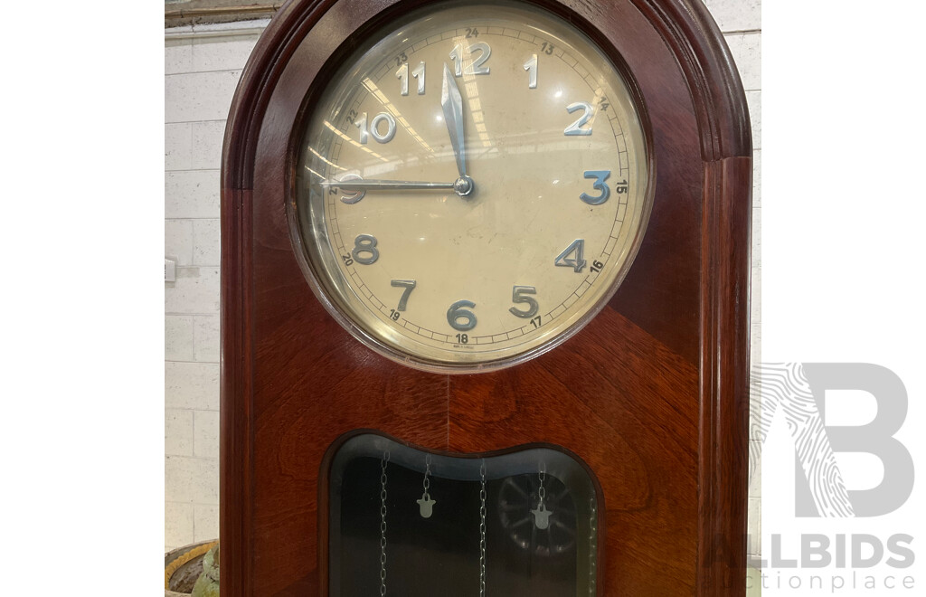 Vintage Wooden Grandfather Clock