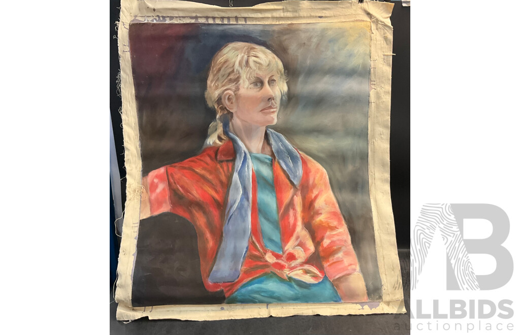 11 Rolls of Paintings on Canvas by M. Robertson