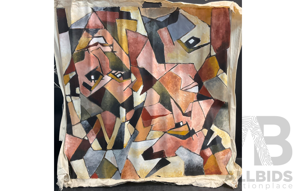 11 Rolls of Paintings on Canvas by M. Robertson
