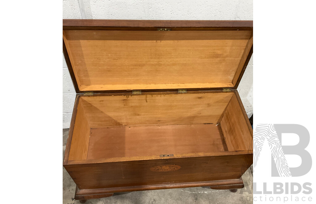 Vintage Wooden Rose Storage Chest