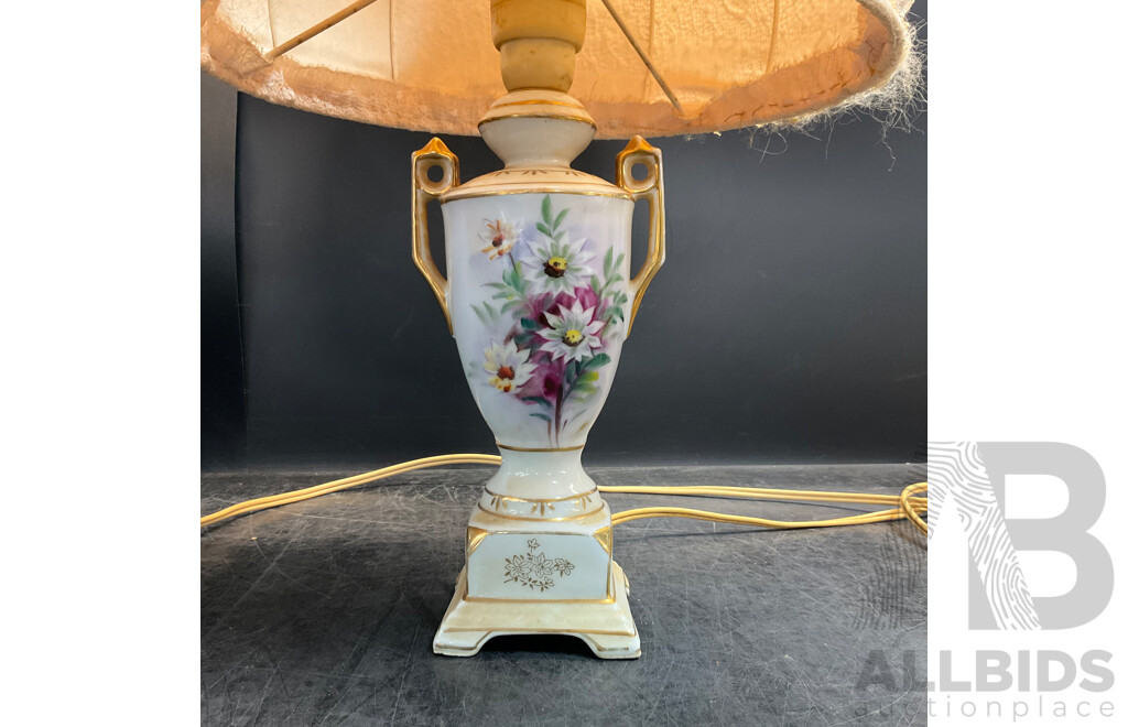 Vintage Table Lamps & Floor Lamp - Lot of 3