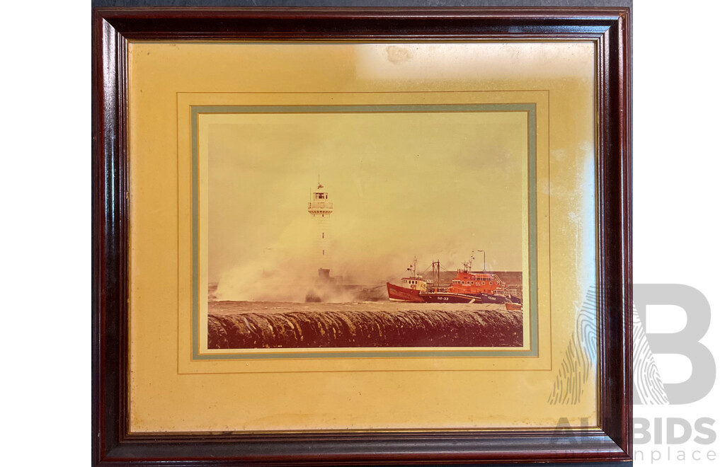 Framed 'Christ is the Head' Poem/ White Snow Painting /Sea Cliff Painting and More