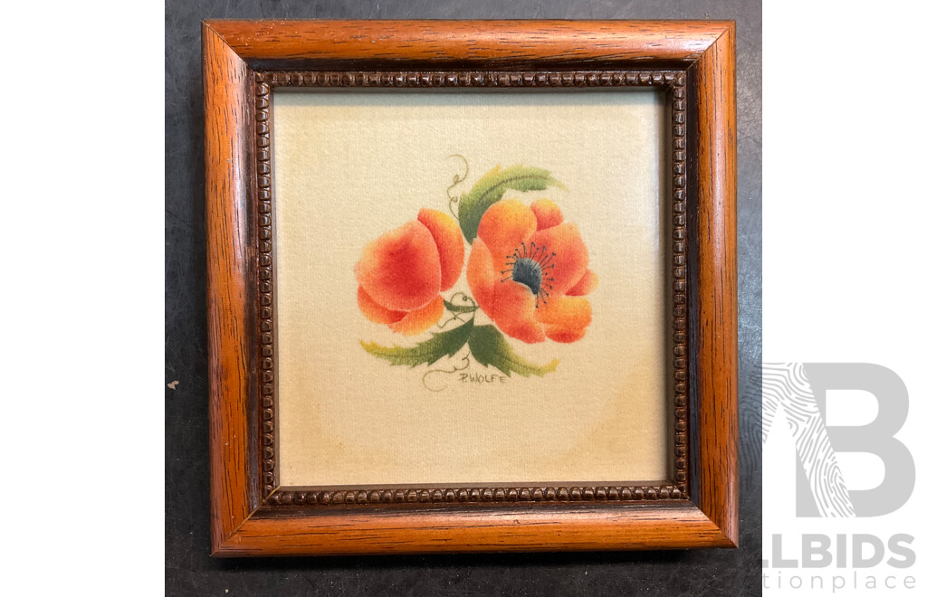 Framed 'Christ is the Head' Poem/ White Snow Painting /Sea Cliff Painting and More