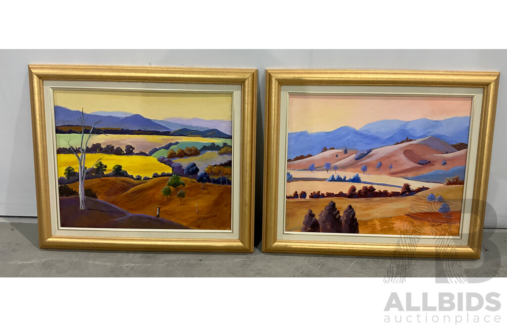 Marilyn Robertson, Landscape - Mixed Media on Board, Canvas and Paper - Lot of 40