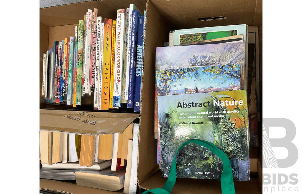 Pallet of Instructional Art Books & Artists Books & Nature Books & More