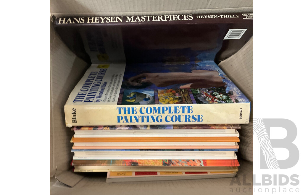 Pallet of Instructional Art Books & Artists Books & Nature Books & More