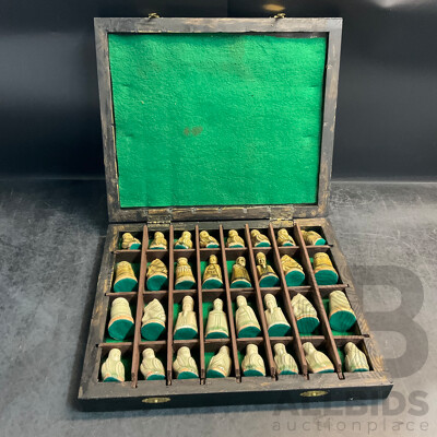 Vintage  Anri Toriart Charlemagne Chess Set