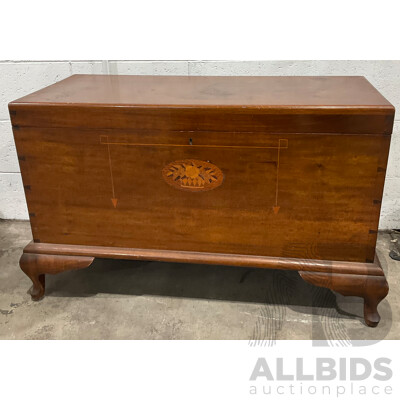 Vintage Wooden Rose Storage Chest