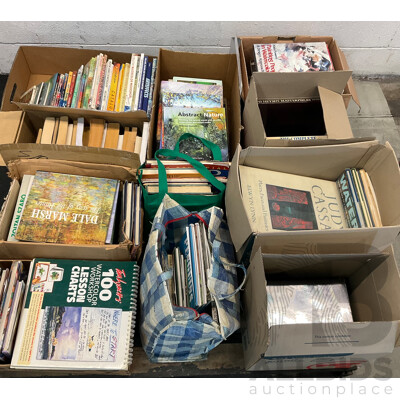 Pallet of Instructional Art Books & Artists Books & Nature Books & More