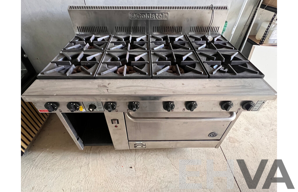Goldstein PF828FF Eight Burner Natural Gas Grill and Fan Forced Oven