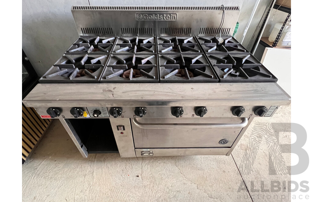 Goldstein PF828FF Eight Burner Natural Gas Grill and Fan Forced Oven