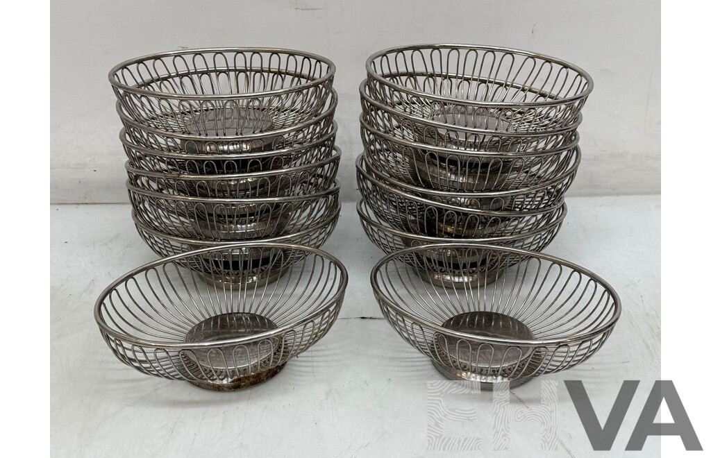 Chef Inox Stainless Steel Mini Baskets - Lot of 14