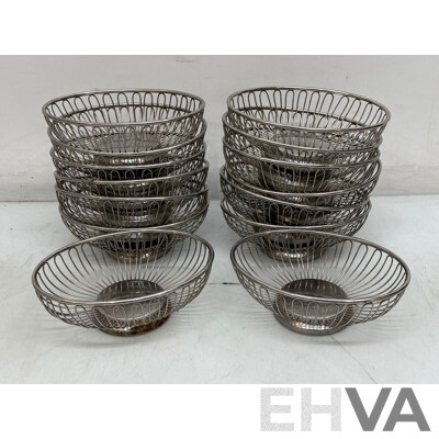 Chef Inox Stainless Steel Mini Baskets - Lot of 14